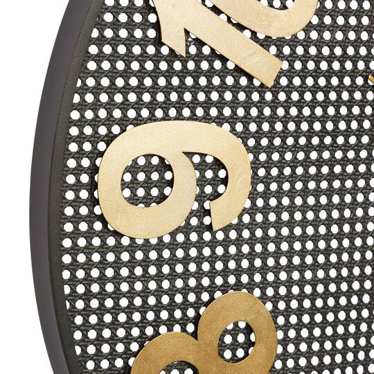CosmoLiving by Cosmopolitan 32" Black Metal Industrial Wall Clock